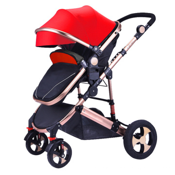 Детская коляска может сидеть двусторонняя детская портативная складная амортизатор с высоким ландшафтом для новорожденных bb коляска